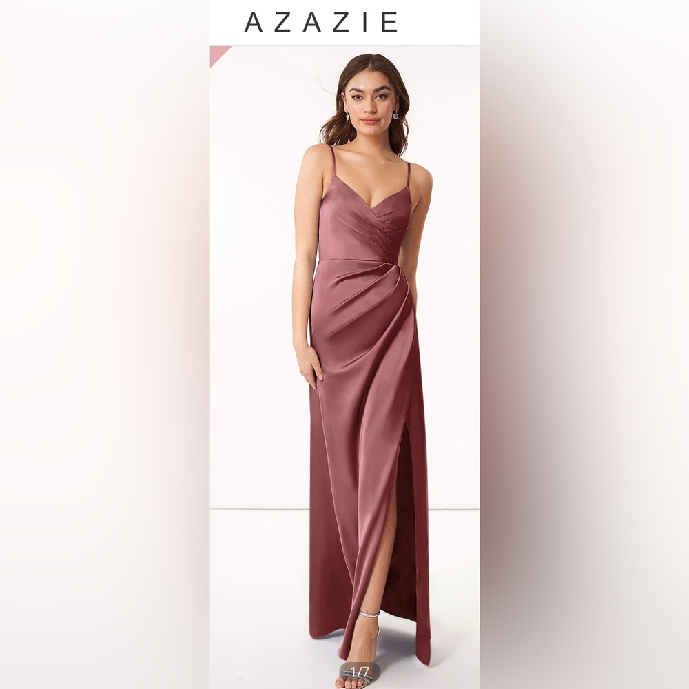 Azazie Maci dress in Amethyst colour